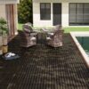 Interlocking Deck Tiles Striped Pattern - Dark Brown - Image 20