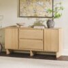 Scandi - Sideboard With Beveled Drawers - Coastal Oak - Image 3
