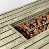 54" Propane Gas Fire Pit Table, 50000 Btu Rectangular Steel Fire Pit With Imitation Wood Grain For Outside Patio Deck Garden Courtyard - Light Beige - Image 6