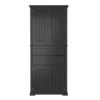 Storage Cabinet With Multi Functional Storage Space, 2 Drawers, Adjustable Shelf - Black - Image 10