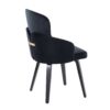 Dahlia - Contemporary Dining Chair (Set of 2) - Gold / Black - Velvet - Image 4