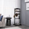 Accent Portable Garment Rack, Clothes Valet Stand With Storage Organizer - Black - Image 11