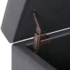 Oregon - Storage Ottoman Bench With Tray - Stone Gray - Image 5