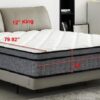 12" King Hybrid Mattress A Box, Pillow Top Bed Cushion With Gel Infused Memory Foam, Breathable And Hypoallergenic, Medium Firm For Lumbar Support - White / Gray - Image 6