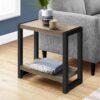 Accent Side Table, Narrow, Small, 2 Tier, Versatile Placement - Taupe - Image 10