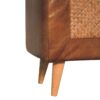 Buffalo - Large Seagrass Hide Nordic Bench - Oak - Image 8