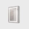 20 X 28" Bathroom Medicine Cabinet With Mirror Wall Mounted LED Bathroom Mirror Cabinet With Lights, Anti-Fog, Waterproof, Dimmable, 3000K~6000K, Single Door, Touch Swich, Storage Shelves - Silver - Image 4