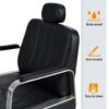 Premium Reclining Barber Chair Salon Chair For Hair Stylist With Heavy Duty Hydraulic Pump, 360° Rotation, Tattoo Chair Shampoo Beauty Salon Equipment, Max Load Weight 400 Lbs - Black - Image 7