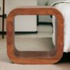 Darcy - Round Nightstand - Brown - Image 9