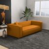 Marshall - Modern Boucle Sofa - Dark Yellow - Image 8