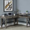 Talmar - Weathered Writing Desk With Lift Top - Gray - Image 7
