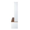 Modern Hall Tree With Entryway Bench, 3 Shelves And Drawers, Wide Hall Tree With Storage Bench For Hallway - White - Image 10