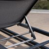 Chaise Lounge With 5 Reclining Positions, Outdoor Patio Lounge Chairs - Black / Gray - Image 12
