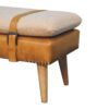 Bouclé Buffalo - Hide Leather Bench - Brown - Image 9