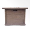 Outdoor Patio Square Gas Burning Fire Pit, Tank Inside, 40000 Btu - Brown Wood Pattern - Image 11