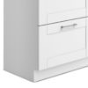 Shaker - Modern Wide Laundry Cabinet With Faucet And Stainless Steel Sink - White - Image 6