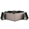 Avalon - Square Coffee Table Storage Ottoman - Fawn Brown - Image 2