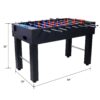 Hurricane - Foosball Table 54" With Light Cherry And Free Accessories Steel - Black - Image 3