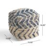 Alina - Wool And Cotton Pouf - Natural - Image 3