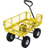 Heavy Duty Steel Garden Cart With Mesh Sides 550 Lb Capacity - Yellow - Image 10