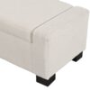 Textured Boucle Ottoman Bench With Hinged Lid For Seating And Storage - Beige - Image 11
