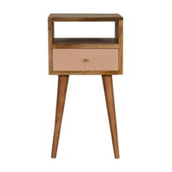 Mini Blush Hand Painted Bedside Table - Blush