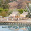 Myers - Modern Chaise Lounge Set With Adjustable Mesh Back - Gray - Image 8
