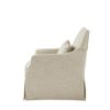 Modern Design London Skirted Swivel Chair Traditional Aesthetic Polyester - Beige - Image 5
