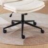 Bizerte - Adjustable Swivel Criss-Cross Chair, Wide Seat / Office Chair / Vanity Chair - White - Image 9