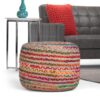 Margo - Round Pouf - Multi Color - Image 7