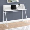 Computer Desk For Home Office, Laptop, Storage Shelves, Contemporary Convenient Design - White - Image 11