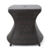 Berkeley - Chaise Lounge Side Table Outdoor Polyethylene Wicker - Brown Multi - Image 12
