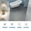 Interlocking Deck Tiles Plastic Waterproof Outdoor All Weather Anti-Slip Bathroom Shower Balcony Porch Strong Weight Capacity Upto 6613 Lbs, Rosette Pattern Pack Of 12 - Gray - Image 6