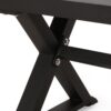 Outdoor Dining Bench - Antique Matte Black - Image 9
