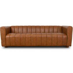 Elrosa - Channel Tufted Sofa - Brown
