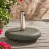 Wheelie - Round Umbrella Base With Stainless Steel Holder - Green - Image 2