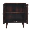 Mini Pineapple Carved Cabinet - Walnut Brown - Image 6