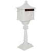 Cast Aluminum Mail Box, Postal Box, Mailbox - White - Image 9