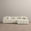 Beatrice - Modern Tufted Right Sectional Sofa - Ivory - Image 9