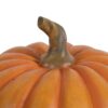 Autumn Resin Pumpkin With Stem, Pumpkin Ornament Decor For Holiday Harvest Festival Fall Festival & Thanksgiving (Set of 2) - Orange - Image 3