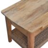 Rope 1 Drawer Coffee Table - Oak - Image 8