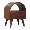 Dome Bedside Table - Brown - Image 6