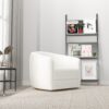 Elise - Mid-Century Modern Swivel Chair - White - Image 13