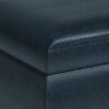 Owen - Small Rectangular Storage Ottoman - Distressed Dark Blue - Image 8