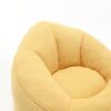 Bedding Bean Bag Sofa Chair High Pressure Foam Bean Bag Chair Adult Material With Padded Foam Padding Compressed Bean Bag With Footrest - Yellow - Image 21