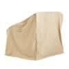Shield - Patio Outdoor Club Chair Cover Set, Durable Weather Resistant Fabric - Beige - Image 6