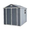 6X8Ft Resin Outdoor Storage Shed Kit-Perfect To Store Patio Furniture - Gray - Image 5