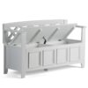 Amherst - Entryway Storage Bench - White - Image 3
