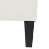 Ottoman With Birch Wood Legs And Cushioned Top For Comfort - Ivory - Image 9