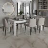 Albany - Solid Wood Dining Table For 6, Small Kitchen Table, Dinner Table, Breakfast Table - White - Image 6